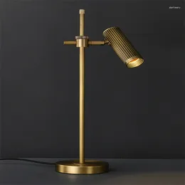 Tafellampen Noordse retro studie gouden lamp
