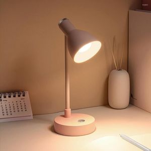 Lampes de table Style nordique USB rechargeable 1200mAh luminosité réglable sans fil soins des yeux LED lecture lampe de bureau lumière