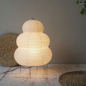 Tafellampen Noordige Wabi Sabi Lantern Lamp voor woonkamer papier eenvoudig slaapkamer beddeside decoratie bureau licht modern