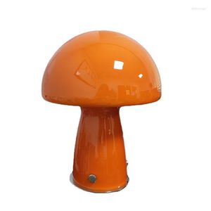 Lampes de table Noridc LED lampe Vintage verre champignon Lmaps pour salon chambre maison étude bureau décor lumière nuit chevet