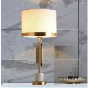 Tafellampen noordelijk Europa licht luxe marmeren woonkamer decoratieve lamp post modern eenvoudige creatieve slaapkamer bed thuis deco