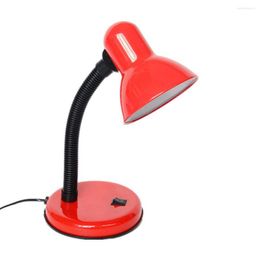 Lampes de table bureau appartement conception Simple E27 lampe sans ampoule cou Flexible lampe de bureau interrupteur à bascule éclairage couleur aléatoire