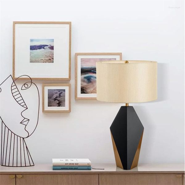 Lampes de table Ory pour chambre à coucher moderne LED lampes de bureau maison décorative artisanat cuisson peinture foyer salon bureau