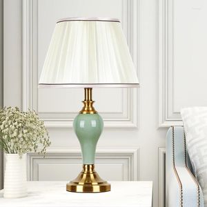 Tafellampen ory modern bed bureau lamp keramische luxe led decoratieve lichtstijl voor woonkamer slaapkamer studiebureau
