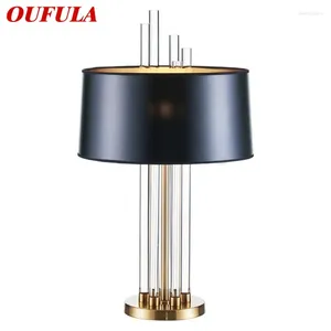 Tafellampen oufula modern creatief licht eenvoudige kristallen bureaulamp led voor de decoratie thuis slaapkamer decoratie
