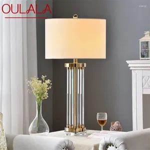 Tafellampen oulala lamp postmoderne led kristallen decoratief bureau licht voor thuisbed kamer bed