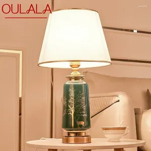 Tafellampen Oulala Moderne keramieklamp LED NOORDISCHE CREATIONE DER Decor Decor Desk Light mode voor huis in de woonkamer slaapkamer bed