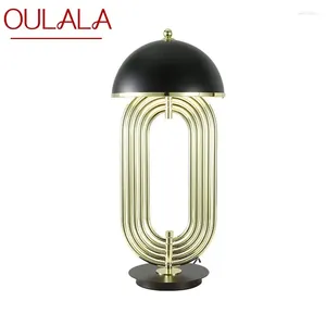 Lampes de table Ouala Moderne LED Lampe Design E27 Noir et Or Creative Bureau Lumière Décorative Pour Foyer Salon Bureau Chambre