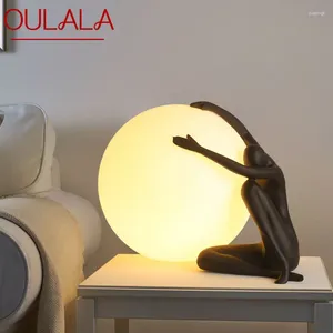 Tafellampen oulala Noordse lamp eigentijds creatief ornament hars bureau licht led decor voor huis woonkamer studeerbed