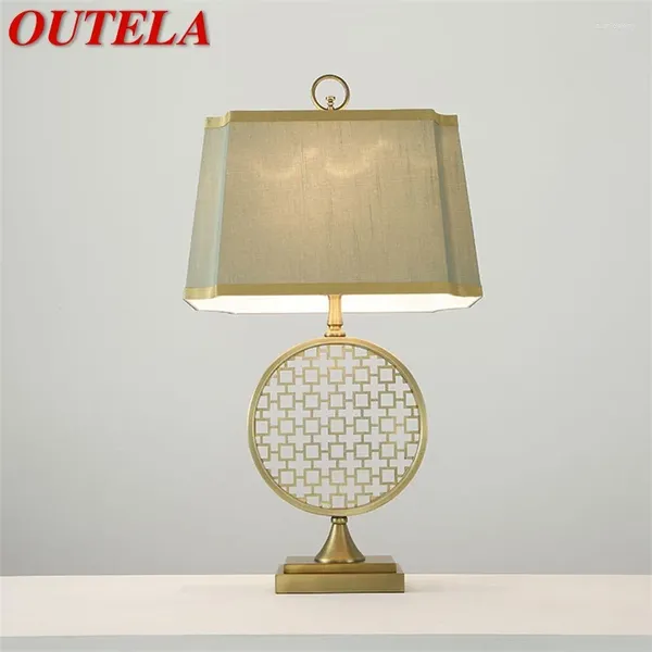 Lampes de table Outela lampe moderne chevet LED design classique E27 bureau lumière maison décorative pour foyer salon bureau chambre