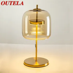 Lampes de table Onelala Nordic Creative Lampe de bureau contemporain LED LED pour la décoration de chevet à la maison