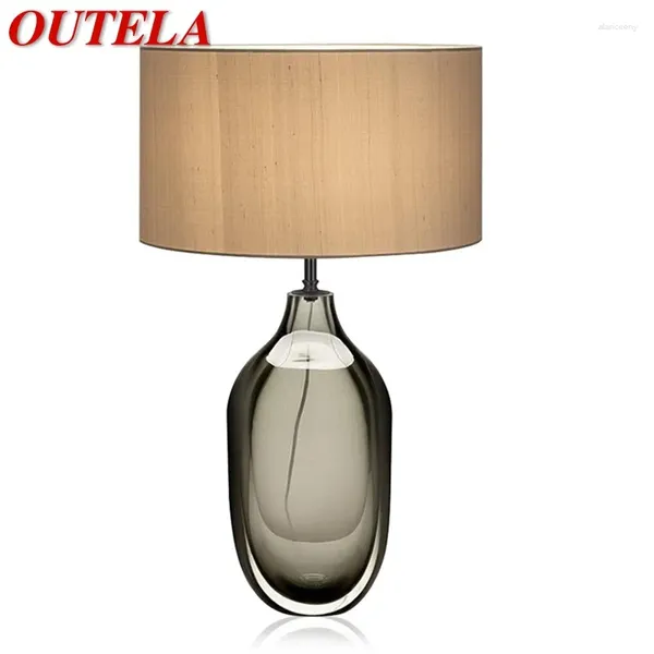 Lámparas de mesa OUTLA Nordic Creative Lámpara Contemporánea LED Decorative Descripción Luz para dormitorio en el hogar