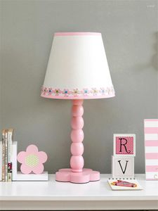 Tafellampen roze bloemen hars slaapkamer bedkamer bed lamp led studie woonkamer kinder decoratieve bureauverlichting verlichting verlichting