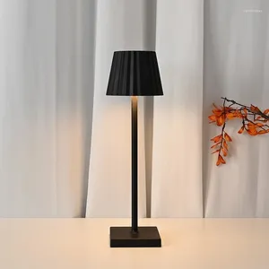 Tafellampen geplooide lamp el bar home decoratie bureau voor woonkamer Noordse USB oplaadbaar bed