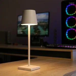 Lampes de table Poldina lampe USB rechargeable chambre restaurant El Touch sans fil sans fil étanche chevet