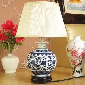 Tafellampen porselein Chinese stijl bureaulamp vintage keramische decoratie slaapkamer woonkamer bedlichten