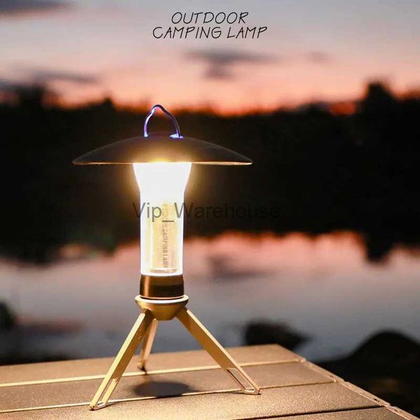 Lampes de table Portable Camping lumière lampe de Table USB barre Rechargeable veilleuses Camping lanterne extérieure lampe de poche LED tente Camp fournitures YQ231006