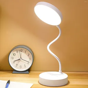 Lampes de table de table de bureau portable lampe au chevet protection des yeux Protection de nuit flexible
