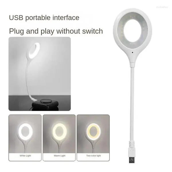 Lampes de table lampe portable Contrôle de la lampe USB Plug directe Dormitory Bedside Protection Eye Student Student Lire disponible Light Night Light