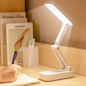 Lampes de table Lampe de bureau Led Portable 3 couleurs réglable en continu tactile lampe de Table pliable chevet lecture Protection des yeux veilleuse USB Charge YQ231006