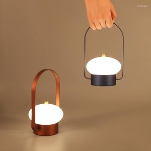 Tafellampen Draagbaar Nachtlampje Buiten Sfeer Voor Eenvoudig Opladen Thuis Kamer Decoratief Touch Dimmen Led Usb Lamp Bureau