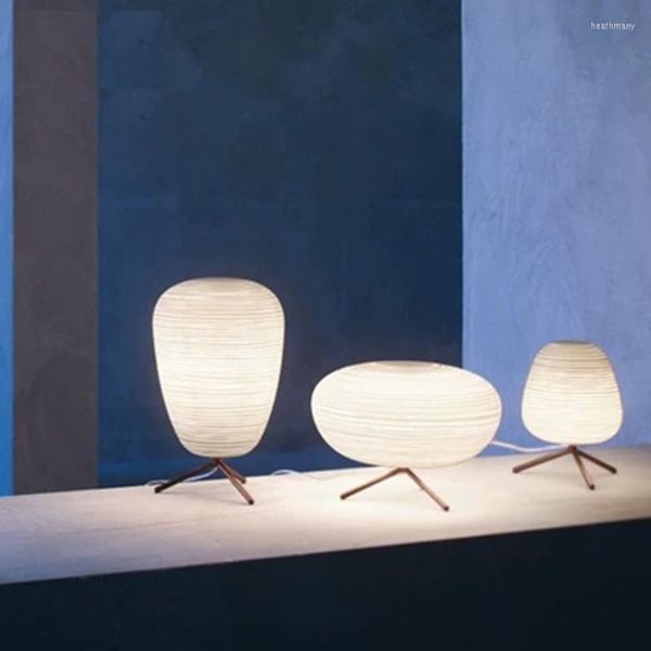 Lámparas de mesa Foscarini Rituals Post-moderno Vidrio blanco LED E27 Luz para sala de estar Dormitorio Bar Restaurante AC 80-265V