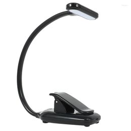 Tafellampen Lees lichtclip op boek met 3 helderheid Stepless aangepaste 9 LED's Touch-Control Perfect For Kindle Desk Bed