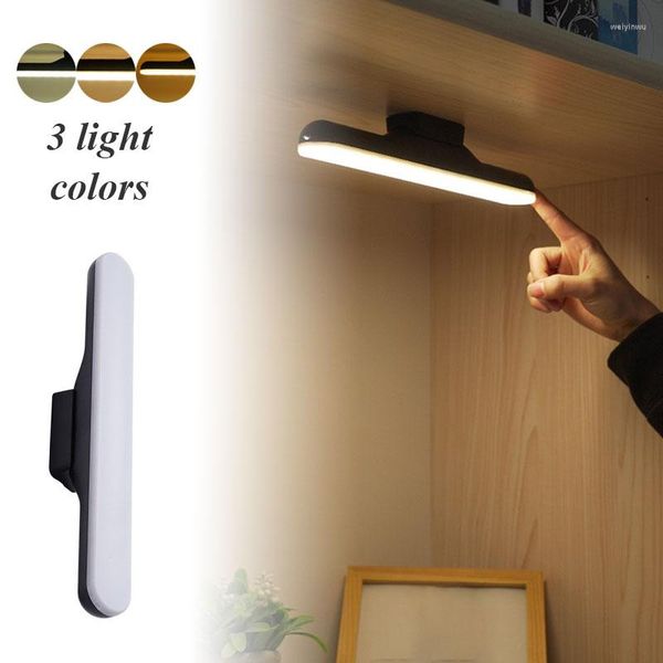 Lampes de table Lampe à LED rechargeable Gradation USB Suspendue Pliable Bureau Alimenté par batterie Chambre pour étude Travail Lecture Veilleuse
