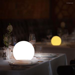 Lampes de table télécommande Rechargeable lune LED boule lampe intérieure décorative veilleuse sans fil rvb 16 couleurs cuisine décor à la maison