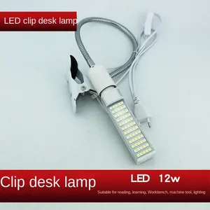 Table de table de la lampes de réparation LED Light Bright Mobile Phone Lighling Clip Lampe à la maison Lire d'apprentissage Horizontal