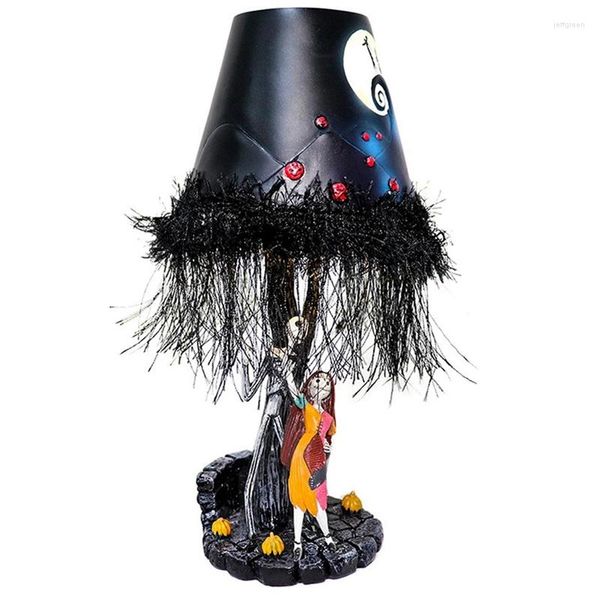 Lampes de table Résine Halloween Nuit Monstre Lampe Lumineuse Danse Décoration Cadeau