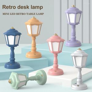Tafellampen retro led bureaulamp usb oplaad mini nachtlichten creatief cadeau aanraking dimbare bedlichtruimte decoratie