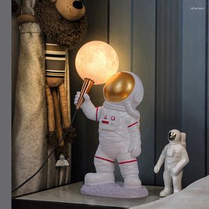 Tafellampen kamer decor creatief led levende bed verlichting armatuur 3D printing moon study lights loft bureau