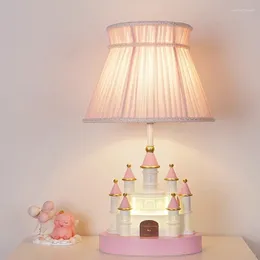 Tafellampen SANDYHA Sprookje Prinses Cartoon Kasteel Lamp LED Creatieve Warme Bureaulampen Voor Slaapkamer Nachtkastje Kinderkamer decor