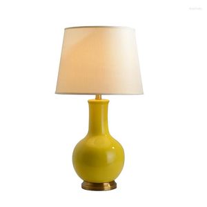 Lampes de table Simple Gourde Américain Salon Canapé Et Thé Lampe Décorative Style Chinois Chambre Cosy Chevet