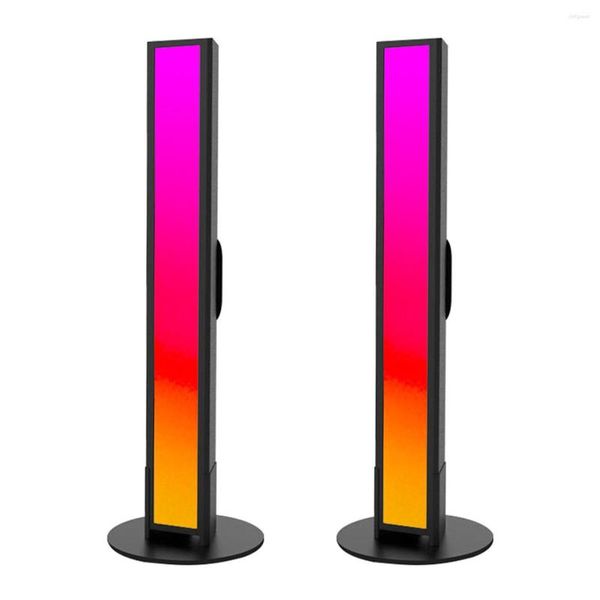 Lampes de table Barre lumineuse LED intelligente avec 142 effets dynamiques et 18 modes de musique Ambiance Blacklight 16 millions de couleurs TV Ambient APP