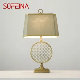 Lampes de table soffeina moderne lampe de chevet de lit de chevet conception classique conception de bureau de bureau décoratif pour le salon halto