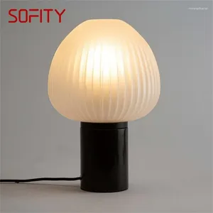 Lampes de table Sofity lampe moderne simple conception LED décorative pour la maison Light de bureau de champignon de chevet