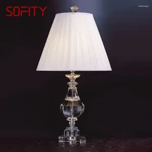 Tafellampen Sofity Nordic Crystal Lamp LED Moderne vintage creatief bureau decor licht voor huis in de woonkamer slaapkamer