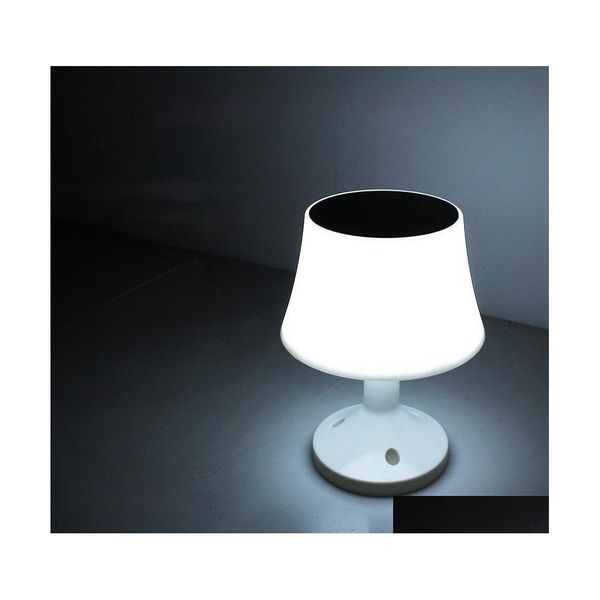 Lampes De Table Lampe Solaire Maison Extérieur Étanche Jardin Led Économie D'énergie Télécommandethreetone Lumière 1 Pc Drop Delivery Lights Light Dhlwk