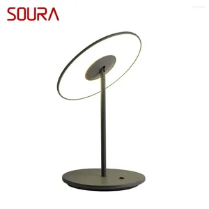 Lampes de table Soura lampe moderne simple Design Creative Design Light Home LED DÉCORATIVE POUR FOLER SOIR BUREAU COURDIDE