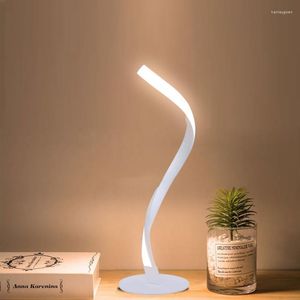 Tafellampen spiraalvormig bedlamp Serpentine voor slaapkamer nachtkastje moderne lounge kamer gastdecoratie