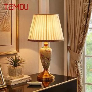 Tafellampen temou moderne keramieklamp led creatief dimmen afstandsbediening bureau licht voor huis woonkamer slaapkamer bed