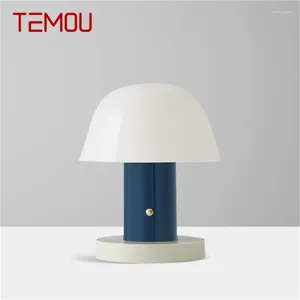 Tafellampen Temou Nordic eenvoudige lamp eigentijds marmeren bureau licht LED voor thuisbeddecoratie