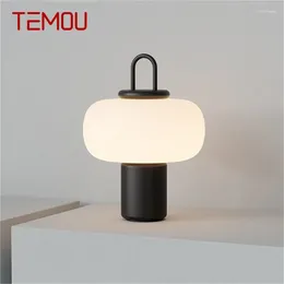 Lampes de table TEMOU POSTmoderne lampe simple Design LED Creative Desk Decor Light For Home Bedroom Living Room