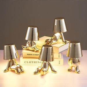 Lampes de table penseur lampe Collection USB Rechargeable tactile bureau de nuit pour salon intérieur Art décoration Table