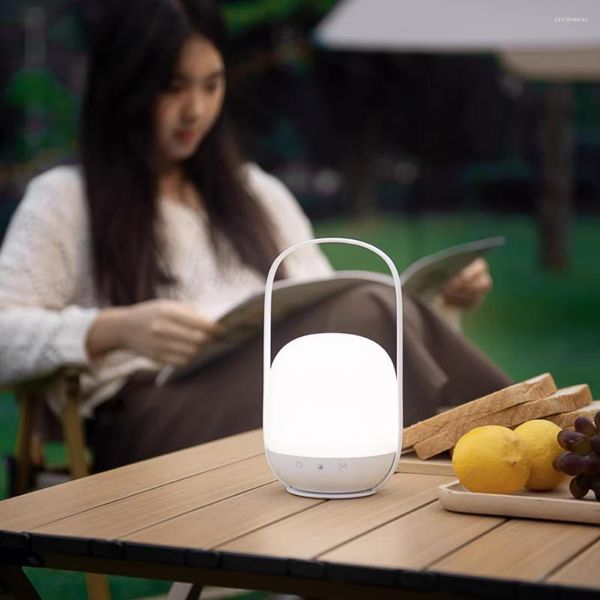 Lampes de table Marée Marque En Plein Air Camping Lumières Lampe À Main Tente Auvent Suspendu Rechargeable Éclairage Lustre Bureau