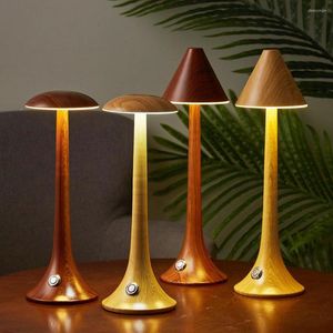 Lampes de table tactile LED veilleuse 5V USB rechargeable champignon lampes de bureau pour intérieur chambre fête Restaurant décoration