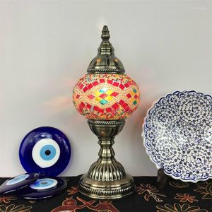 Tafellampen Turkse lamp retro exotische slaapkamer woonkamer eetkamer el b bar handgemaakt in Zuidoost -Azië