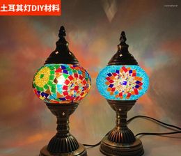 Lampes de table Turkish Mosaic Lamp Material Package Studio Activité Échauffement Parent-Child Interaction Couple Group